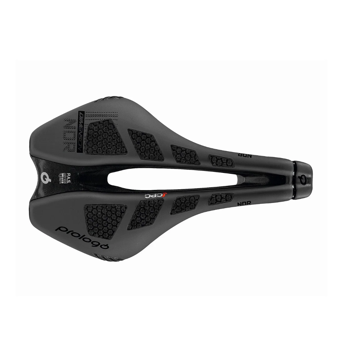 Sattel PROLOGO DIMENSION NDR CPC 143 mm TiroX-Schienen Schwarz
