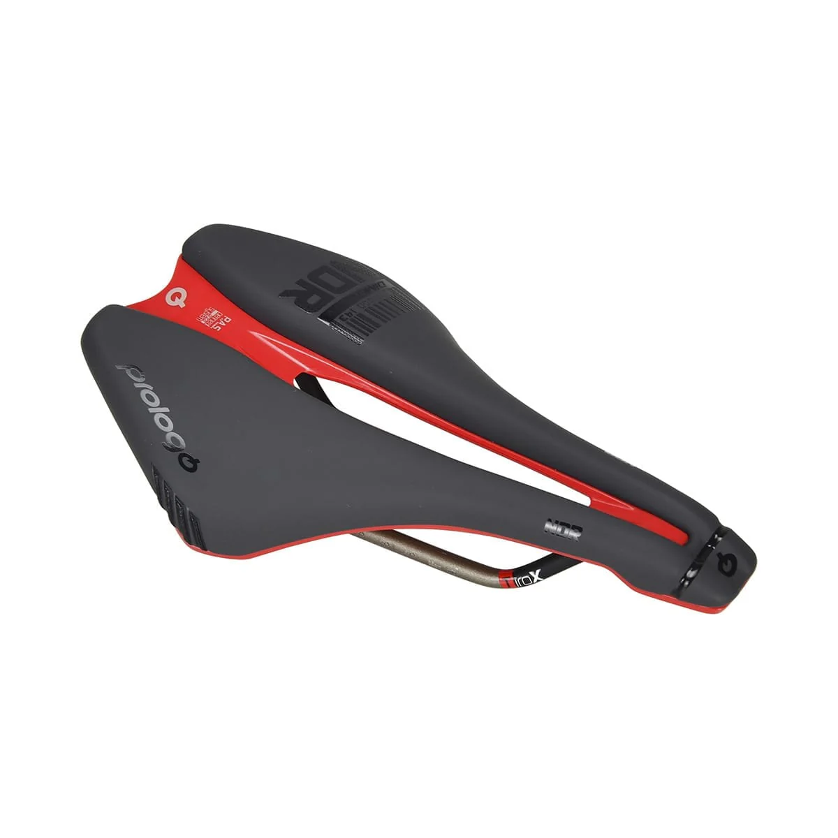 Sattel PROLOGO DIMENSION NDR Rails TiroX - Limited Edition Anthrazit/Rot