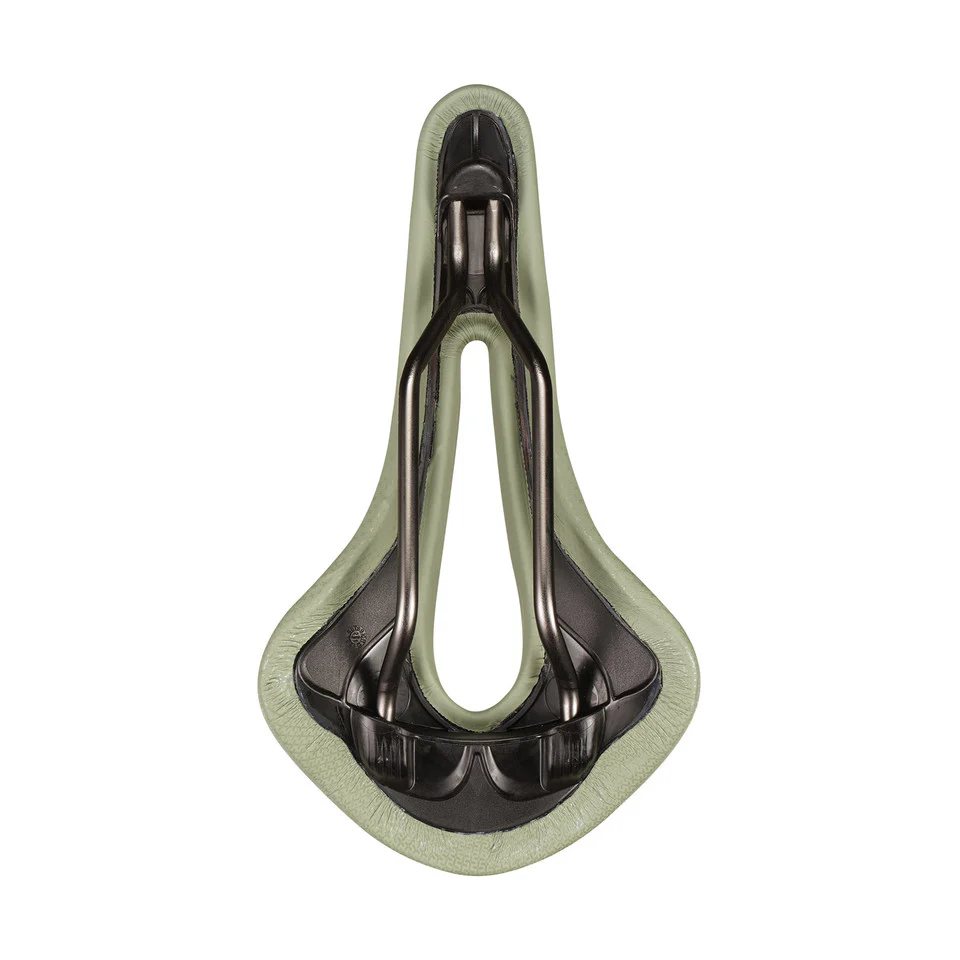 Sattel SAN MARCO ALLROAD SUPERCONFORT OPEN-FIT RACING L3 Breite 146mm Stahlschienen Xsilite Salbeigrün - Image 4