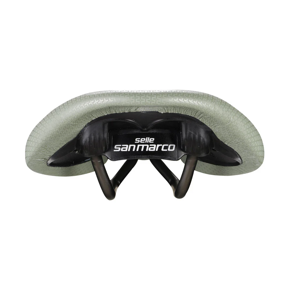 Sattel SAN MARCO ALLROAD SUPERCONFORT OPEN-FIT RACING L3 Breite 146mm Stahlschienen Xsilite Salbeigrün - Image 5