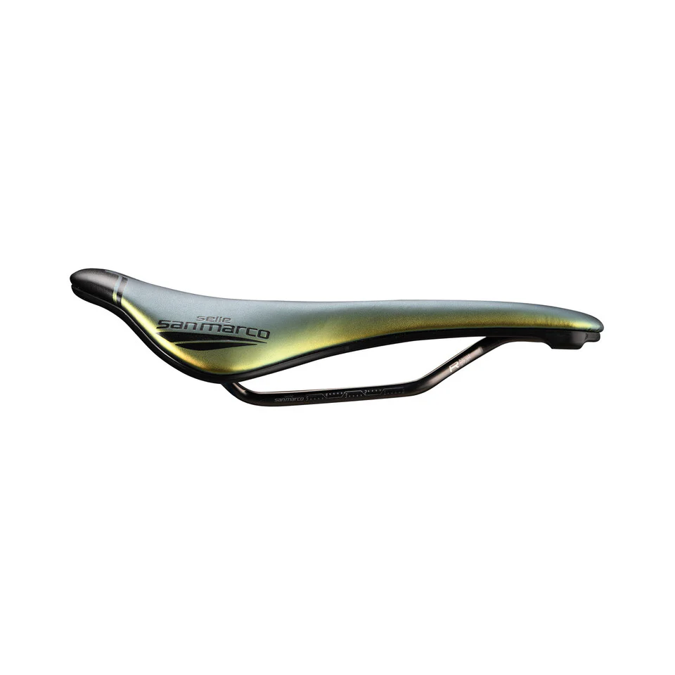 Sattel SAN MARCO SHORTFIT 2.0 OPEN-FIT RACING L3 Breite 155mm Stahlschienen Xsilite Gold - Image 2