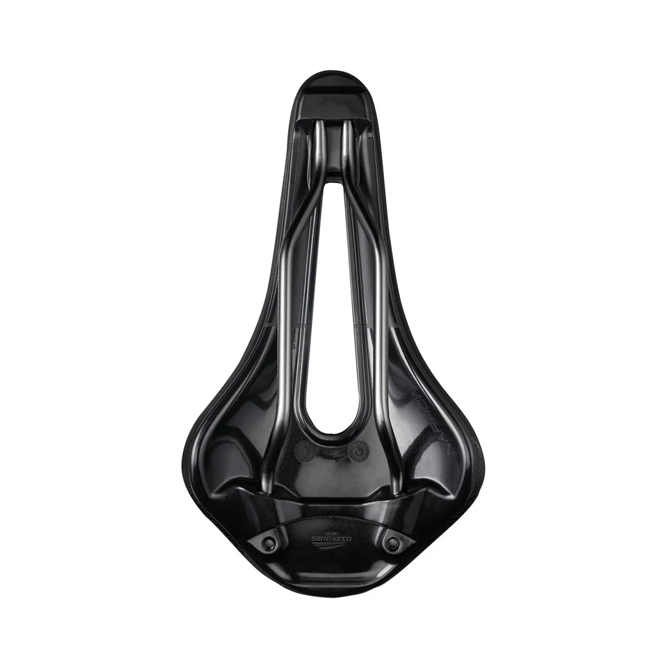 Sattel SAN MARCO SHORTFIT 2.0 SUPERCOMFORT OPEN-FIT RACING S3 Breite 140mm Stahlschienen Xsilite - Image 4