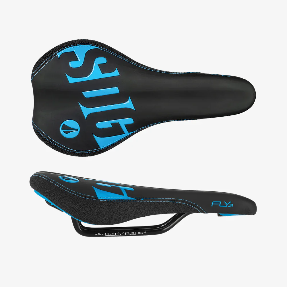 SDG FLY Junior Sattel Schwarz/Blau