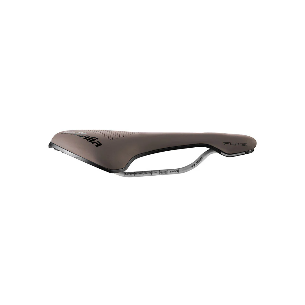 Sattel SELLE ITALIA FLITE BOOST GRAVEL SUPERFLOW S Schienen TI316 Braun - Image 2