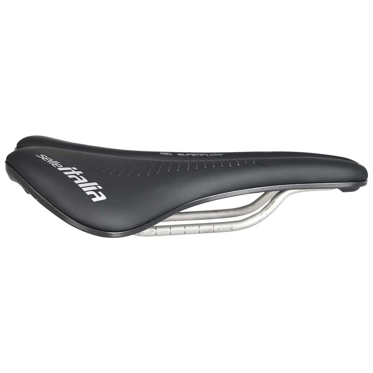 Sattel SELLE ITALIA MAX NOVUS EVO BOOST GEL SUPERFLOW Rails Ti316 Schwarz - Image 2