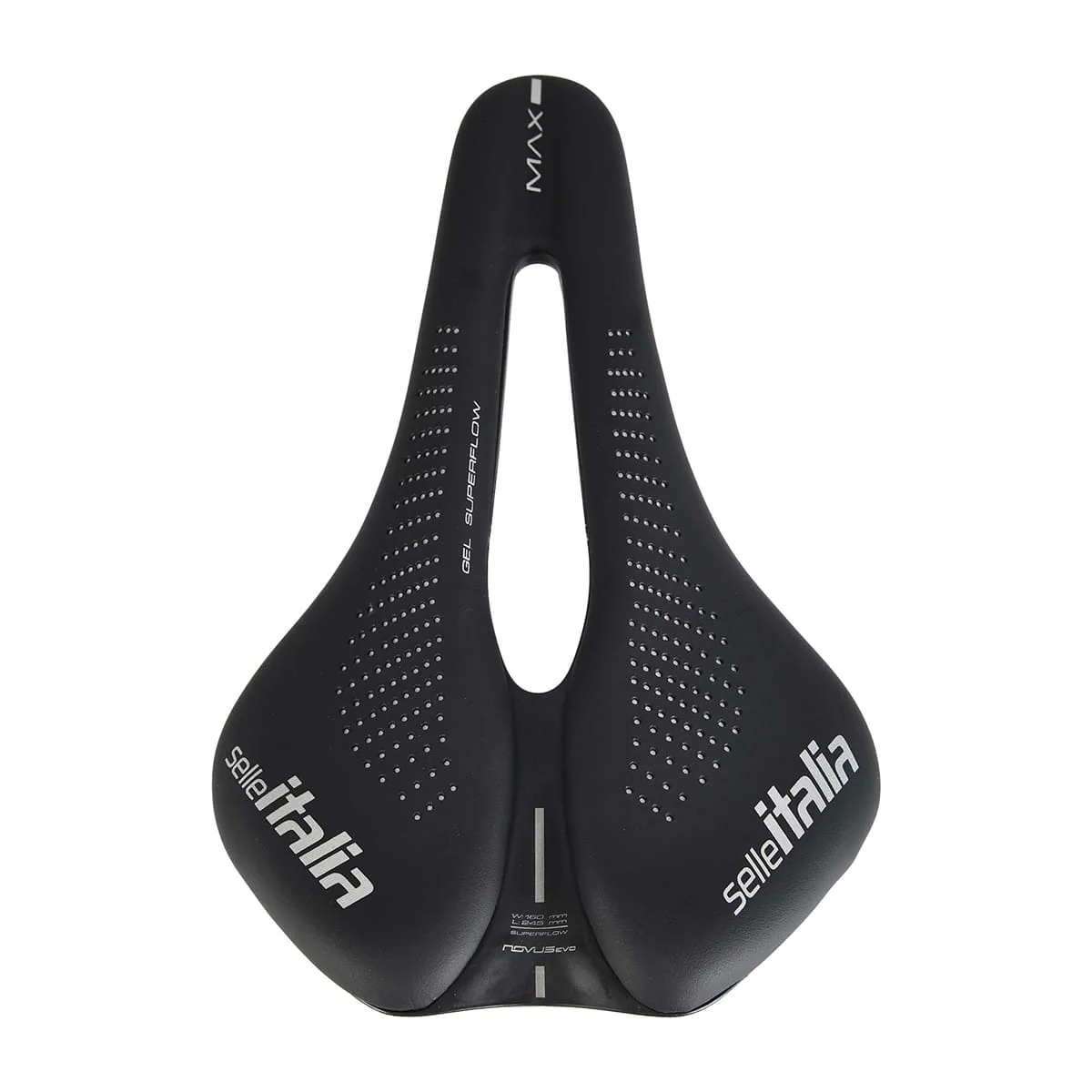 Sattel SELLE ITALIA MAX NOVUS EVO BOOST GEL SUPERFLOW Rails Ti316 Schwarz - Image 4