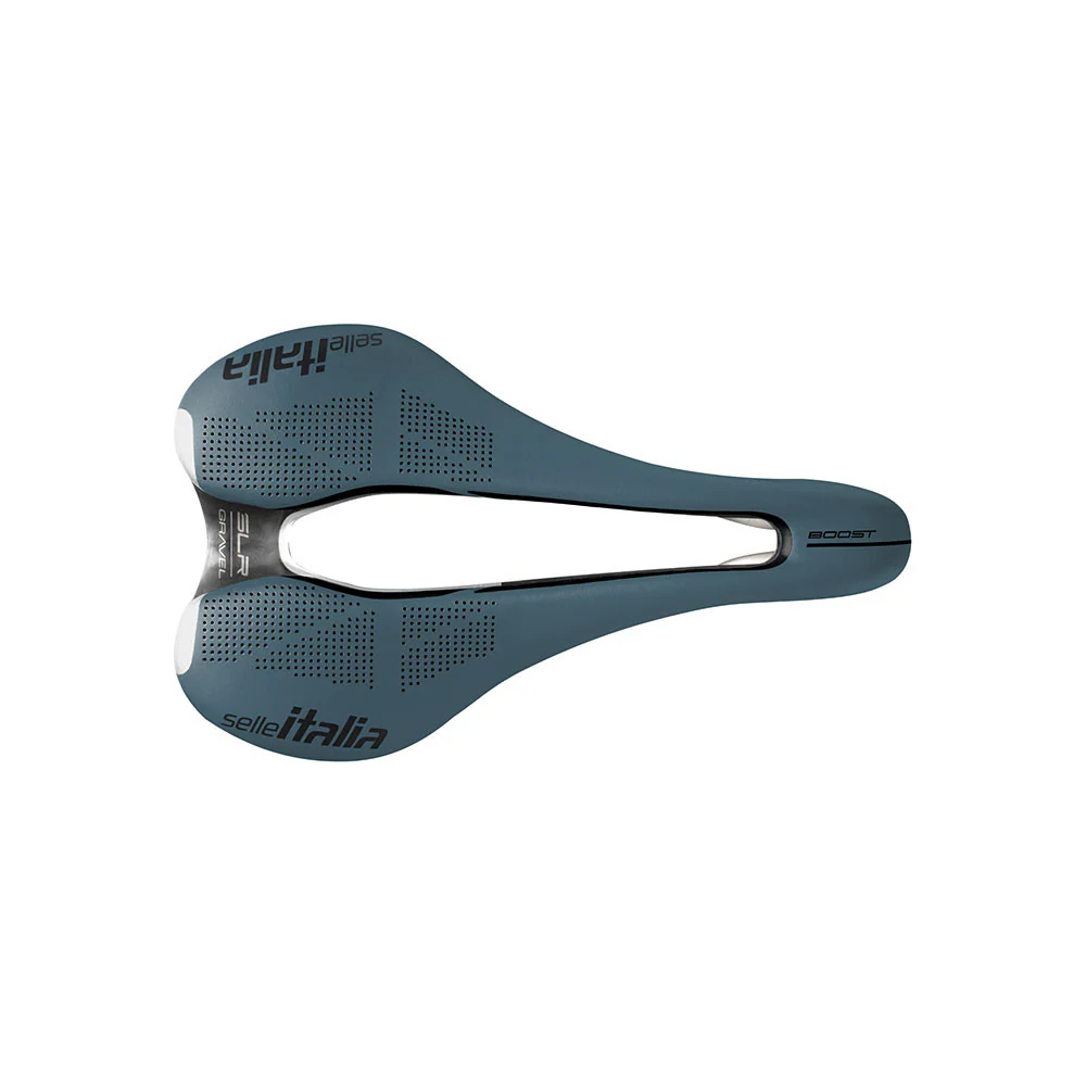 Sattel SELLE ITALIA SLR BOOST GRAVEL SUPERFLOW S Schienen TI316 Blau - Image 3