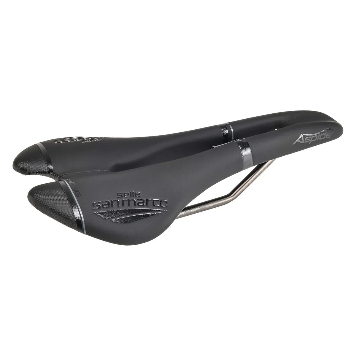 Sattel SAN MARCO ASPIDE RACING OPEN FIT NARROW Rails Xsilite Schwarz - Image 5