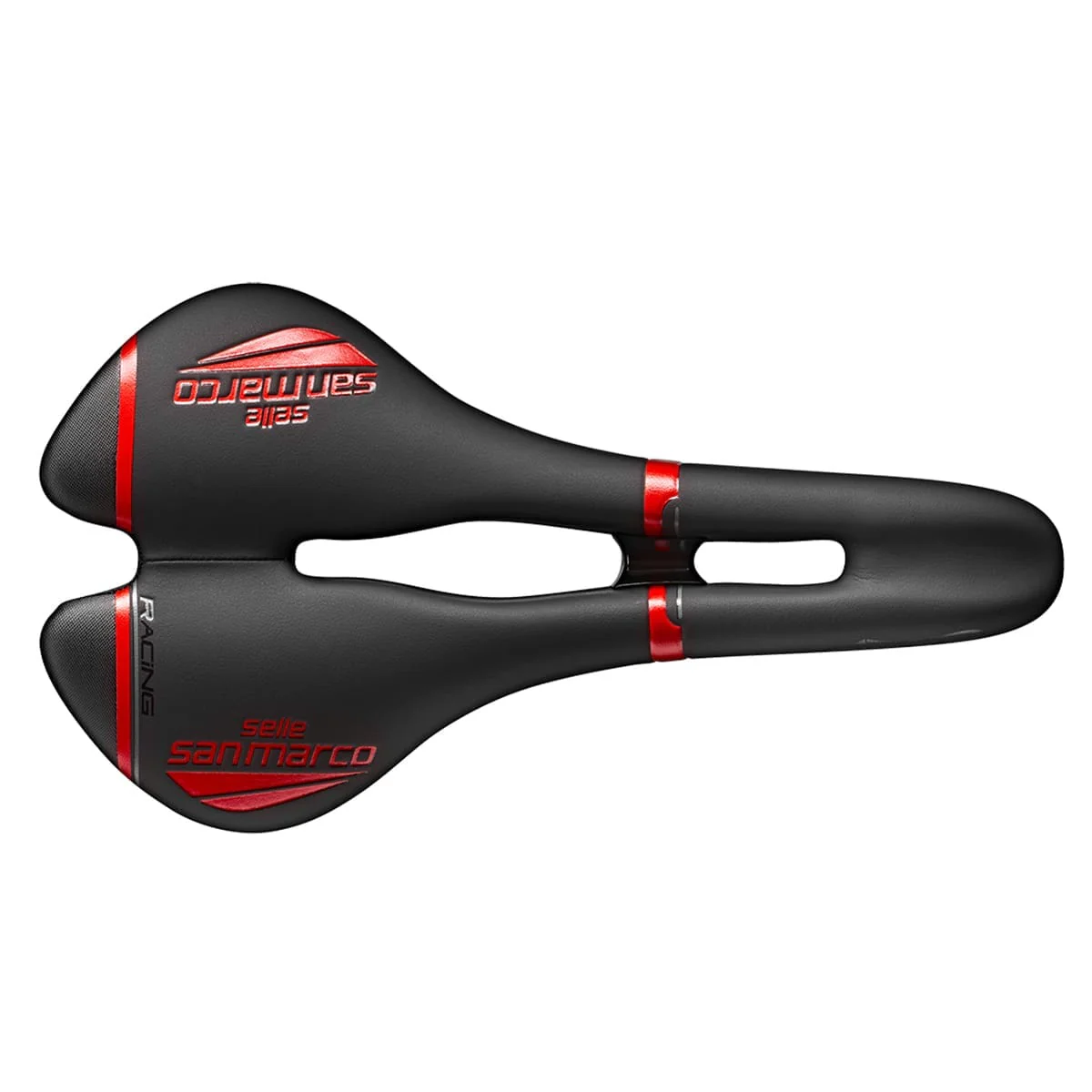 Sattel SAN MARCO ASPIDE RACING OPEN FIT NARROW Rails Xsilite Schwarz - Image 6