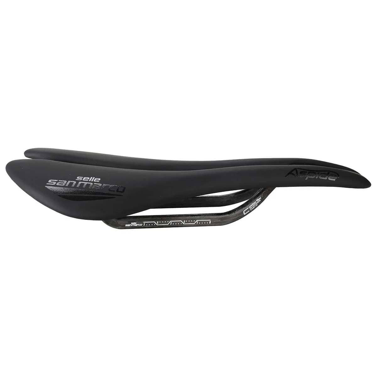 Sattel SELLE SAN MARCO ASPIDE SUPERLEGGERA OPEN FIT NARROW Schienen Carbon - Image 2