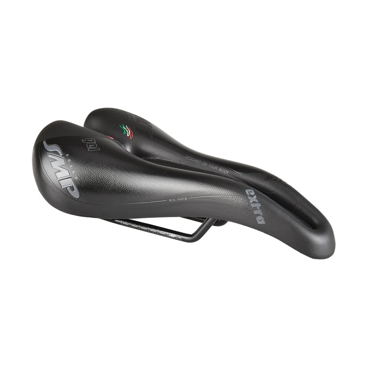Sattel SMP EXTRA GEL Breite 140mm Stahlschienen Schwarz