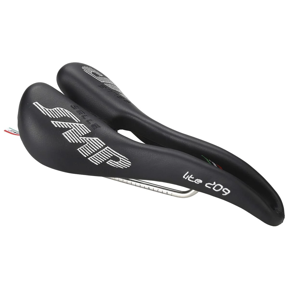 Sattel SMP LITE 209 Breite 139mm Inox-Schienen Schwarz
