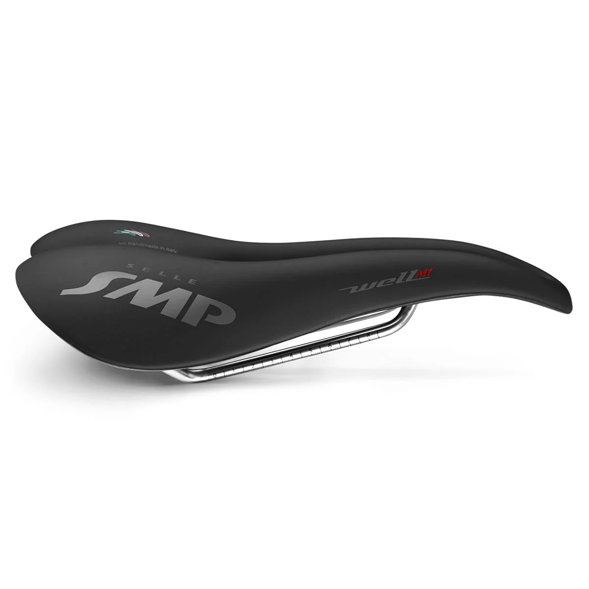 Sattel SMP WELL M1 Breite 163mm Stahlschienen Schwarz - Image 2