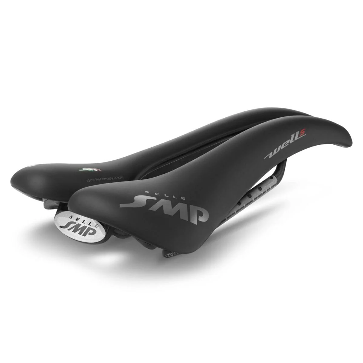 Sattel SMP WELL S Breite 138mm Schienen Carbon Schwarz