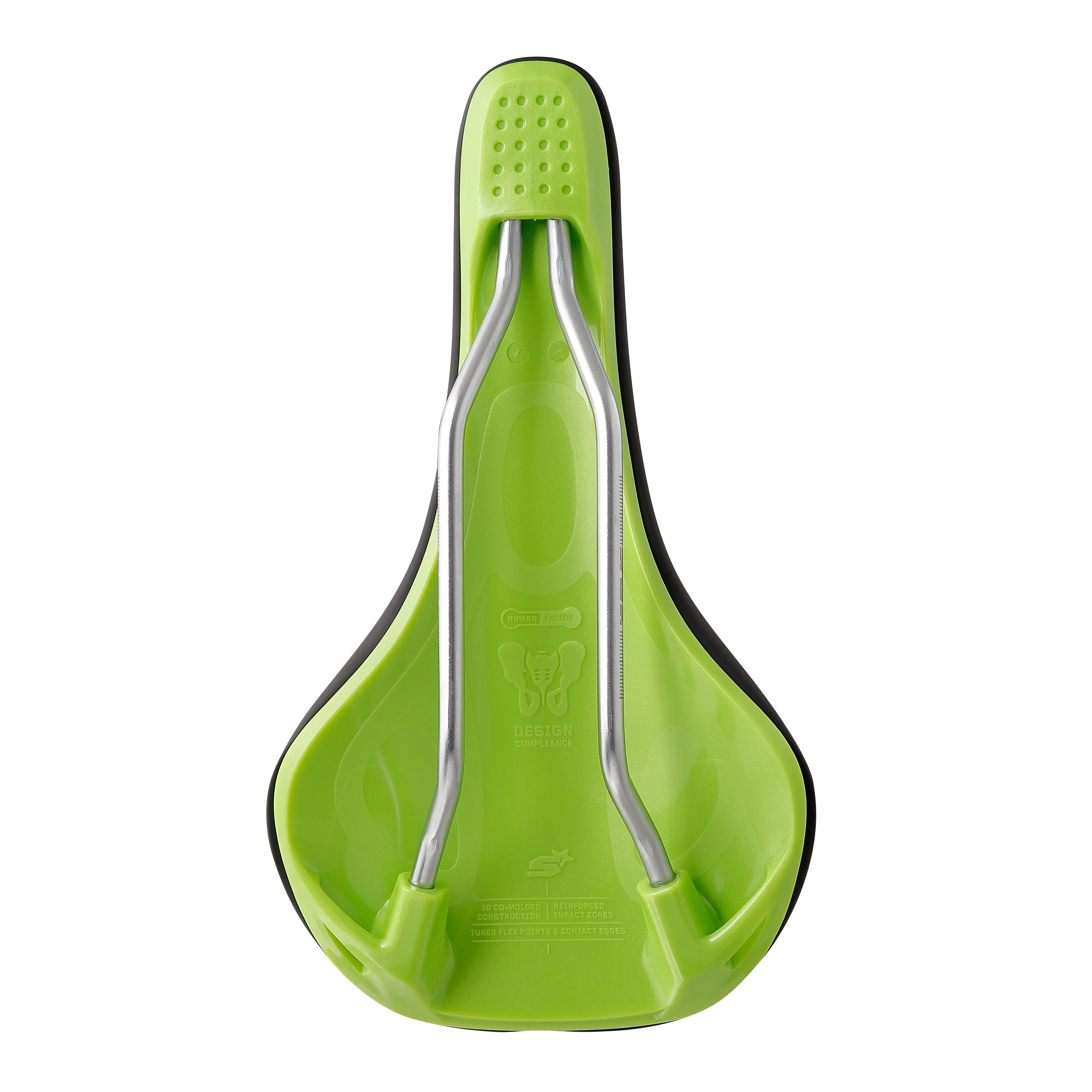 Sattel SPANK OOZY 220 144mm Schienen CrN/Ti Grün - Image 3