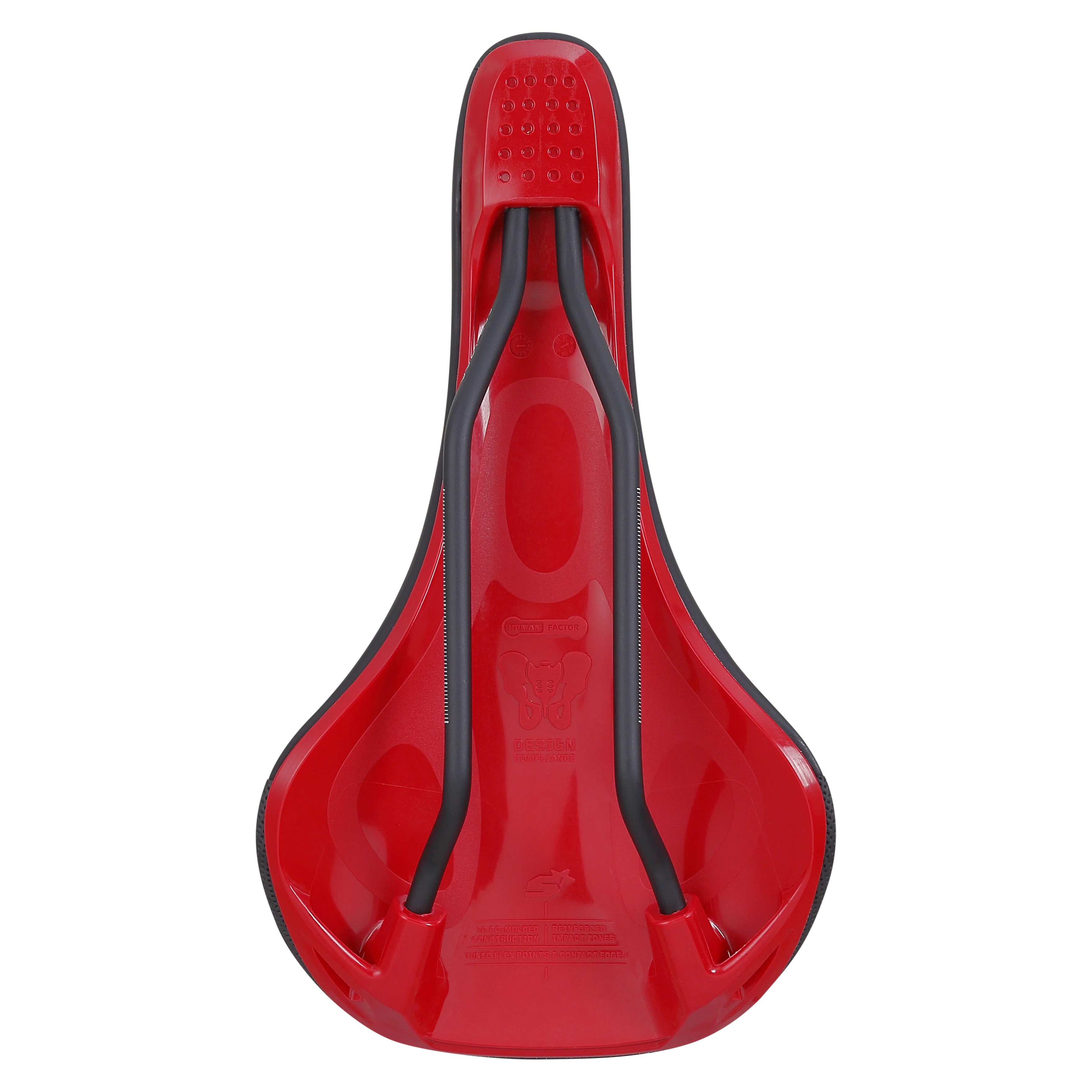 Sattel SPANK OOZY 280 144mm Schienen CrMo Rot - Image 4