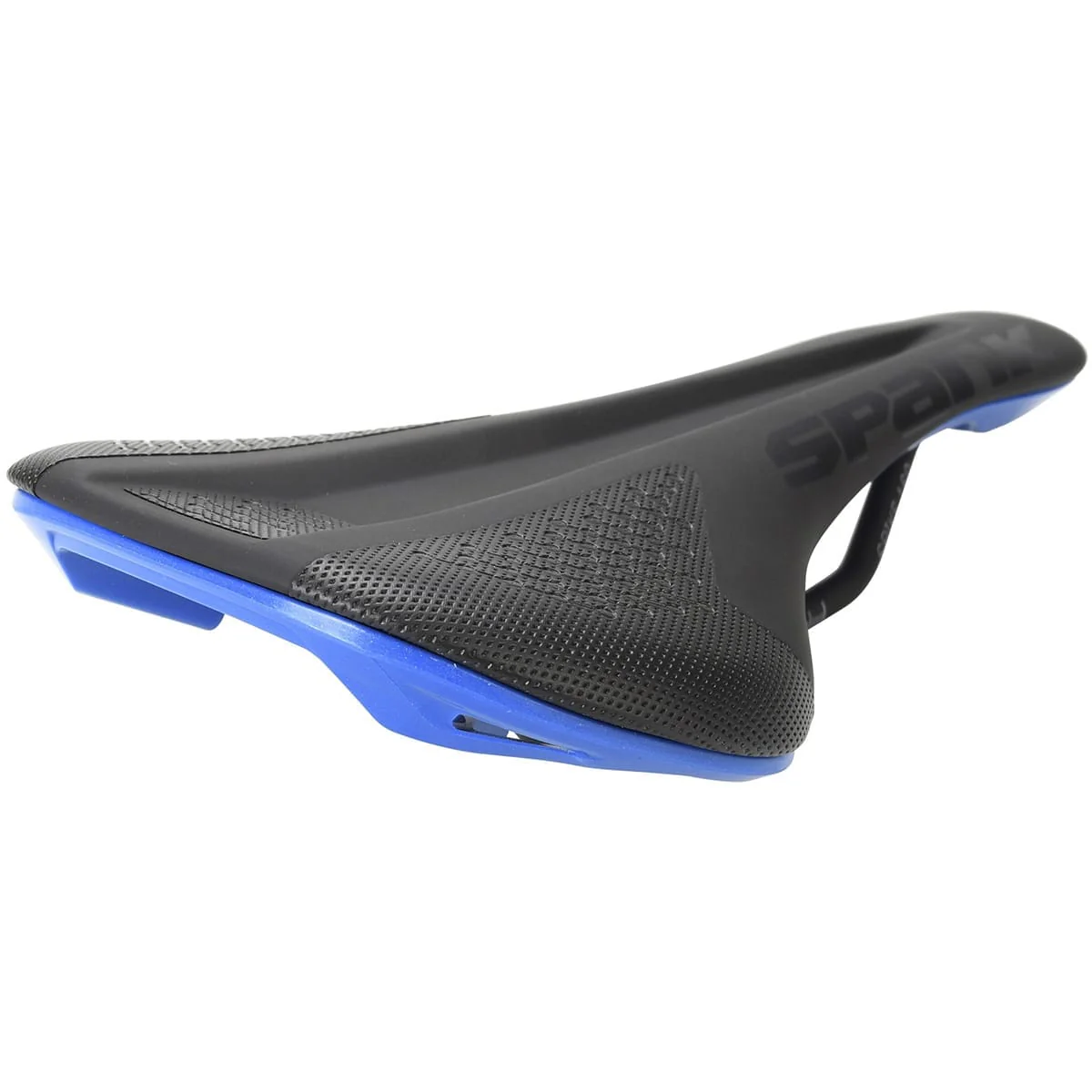 Sattel SPANK SPIKE 160 Leder Schienen CrMo Blau - Image 4
