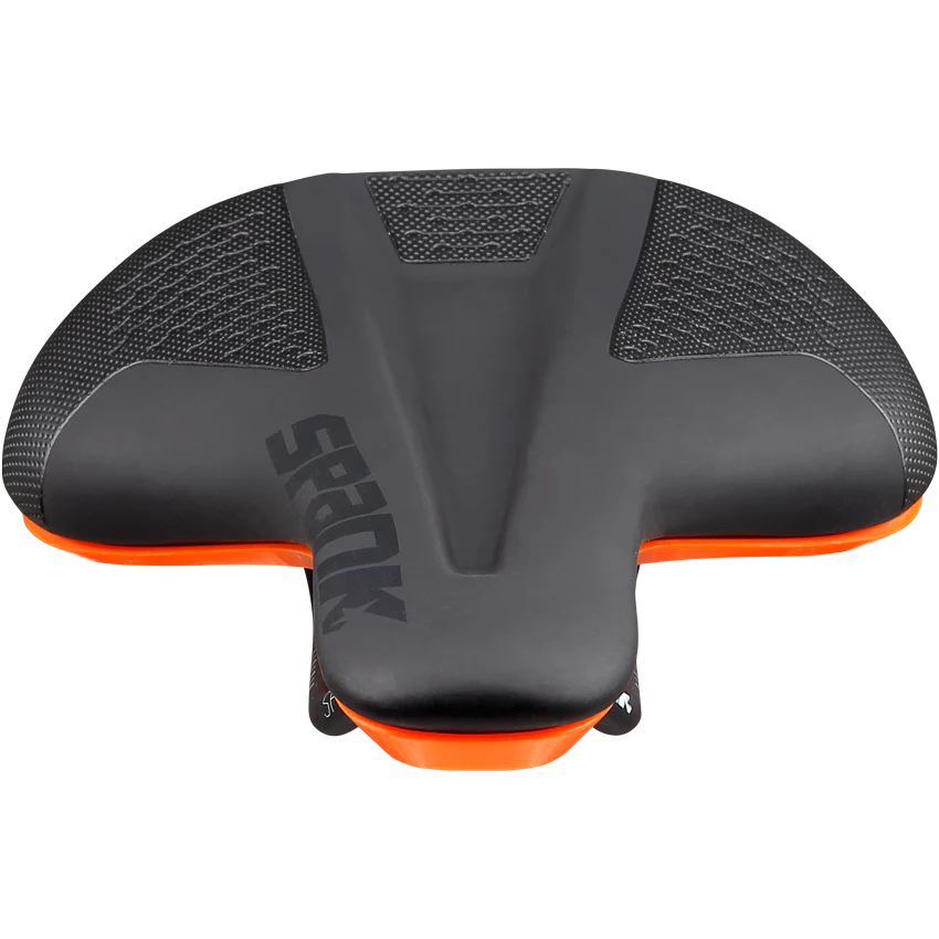 Sattel SPANK SPIKE 160 Leder Schienen CrMo Orange - Image 2