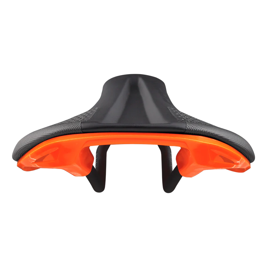 Sattel SPANK SPIKE 160 Leder Schienen CrMo Orange - Image 3