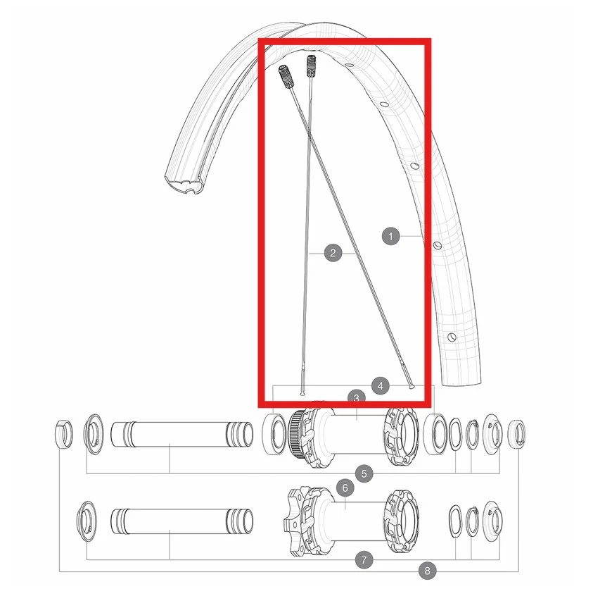 Satz 12 Speichen vorne/hinten MAVIC CROSSMAX SL/SLS/XL/XLS 29" 298mm M7/7