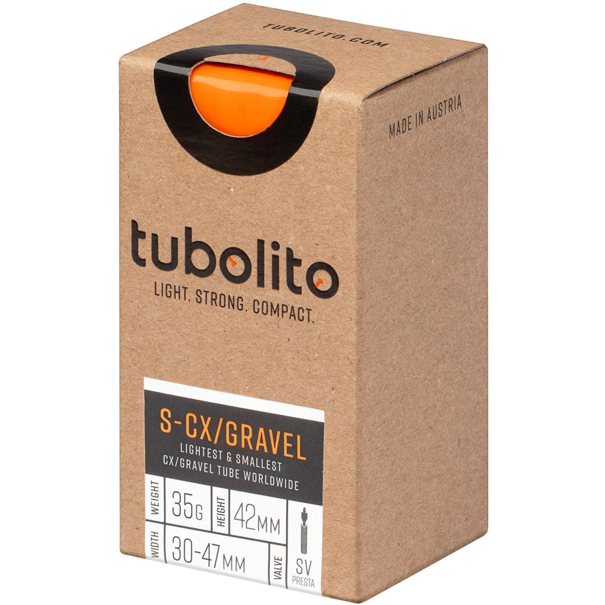 Schlauch TUBOLITO S-TUBO CX/gravel 700x 30/47 Presta Orange