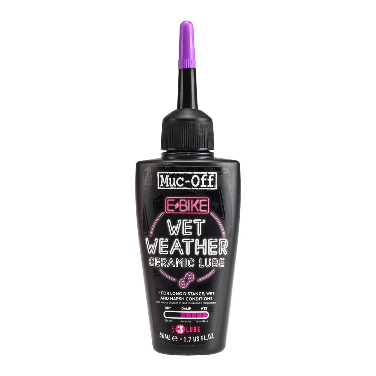 MUC-OFF E-BIKE WET WEATHER Kettenschmiermittel für feuchte Bedingungen (50 ml)