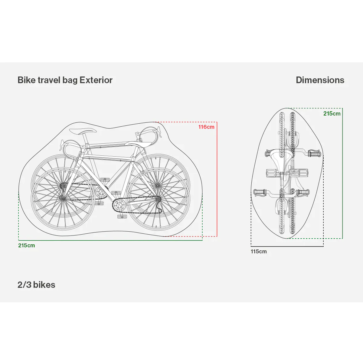 Schutzhülle für Fahrradträger BUDS CAR BIKE RACK AND RAIN COVER 2/3 Fahrräder - Image 3