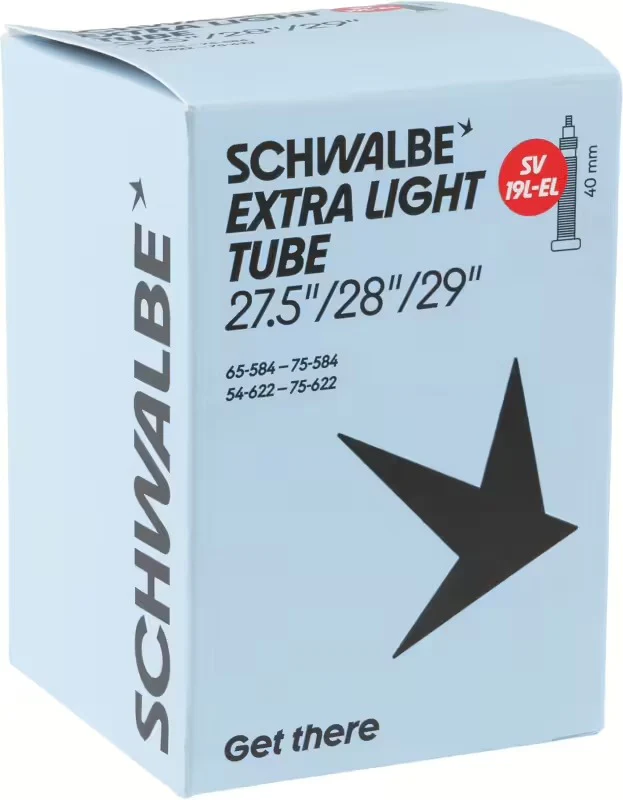 SCHWALBE EXTRA LIGHT SV 19L 27,5/29 x 2,10/3 Schlauch, Presta, 40 mm