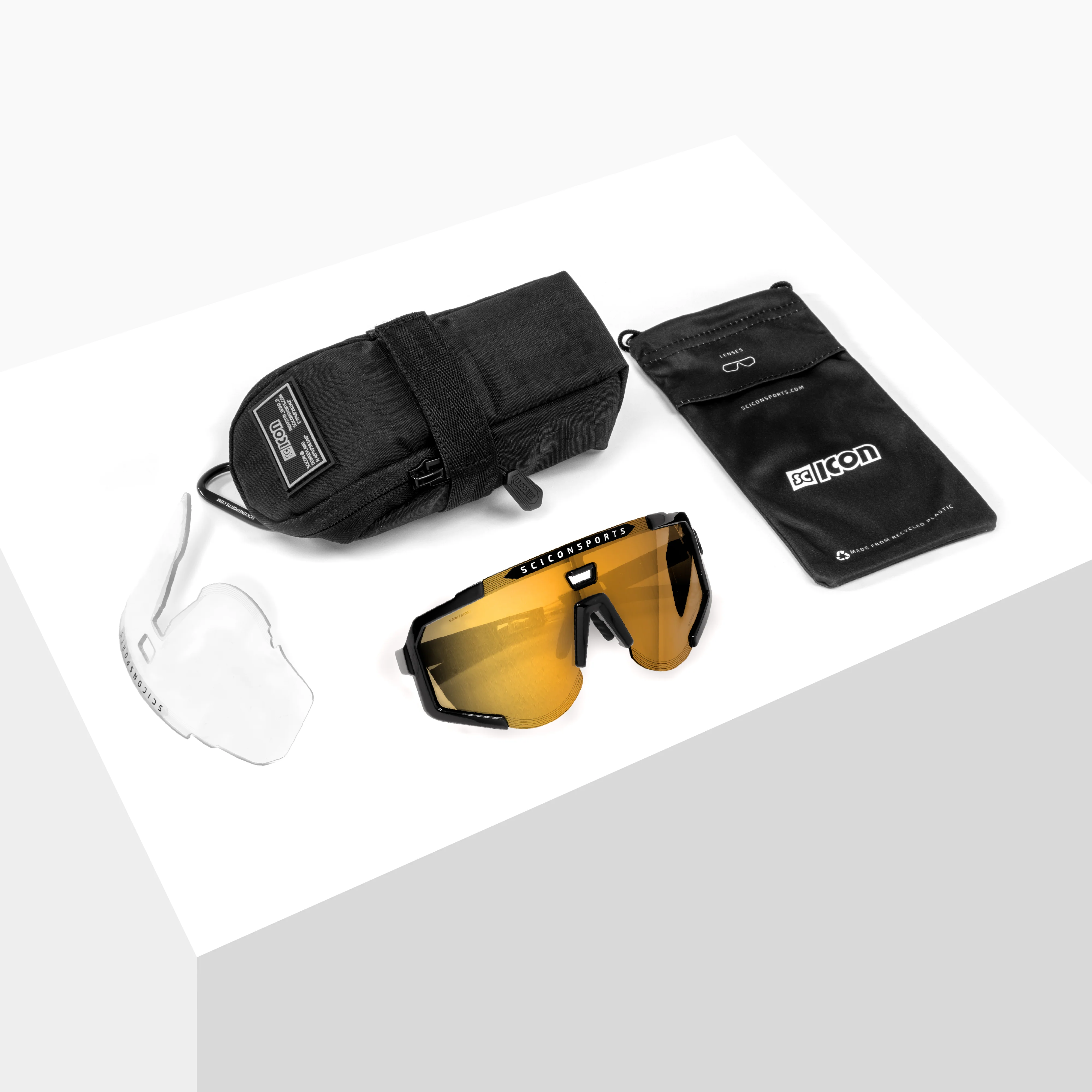 SCICON AEROSCOPE Brille Weiß Multimirror Bronze - Image 4