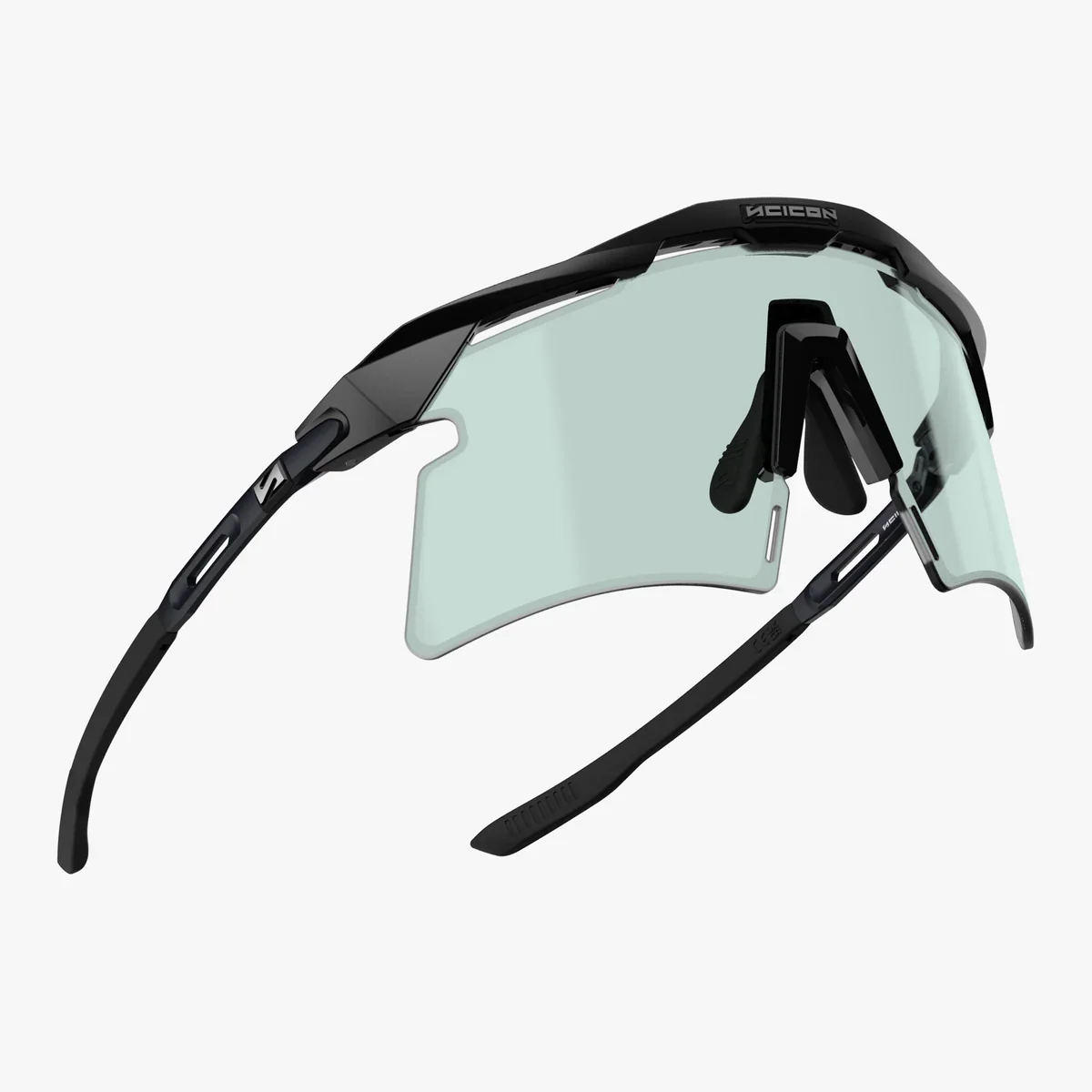 SCICON AEROSHADE 2.0 TITANIUM Brille Schwarz Matt Photochromatisches Glas Blue Green - Image 4