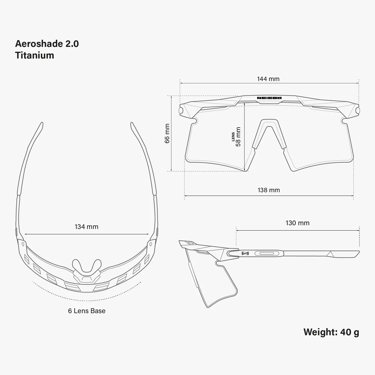 SCICON AEROSHADE 2.0 TITANIUM Brille Weiß Metal Photochromatische Gläser Grey - Image 7