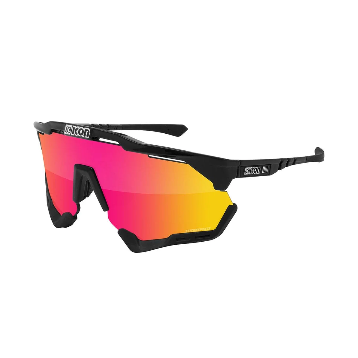 SCICON AEROSHADE XL Brille Schwarz Iridium Rot