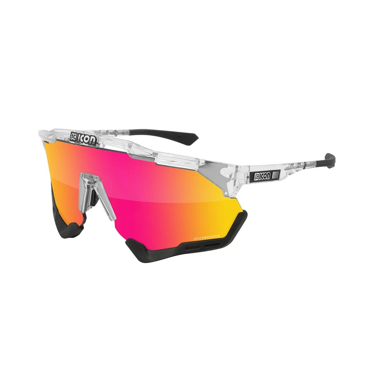 SCICON AEROSHADE XL Brille Transluzent Iridium Rot