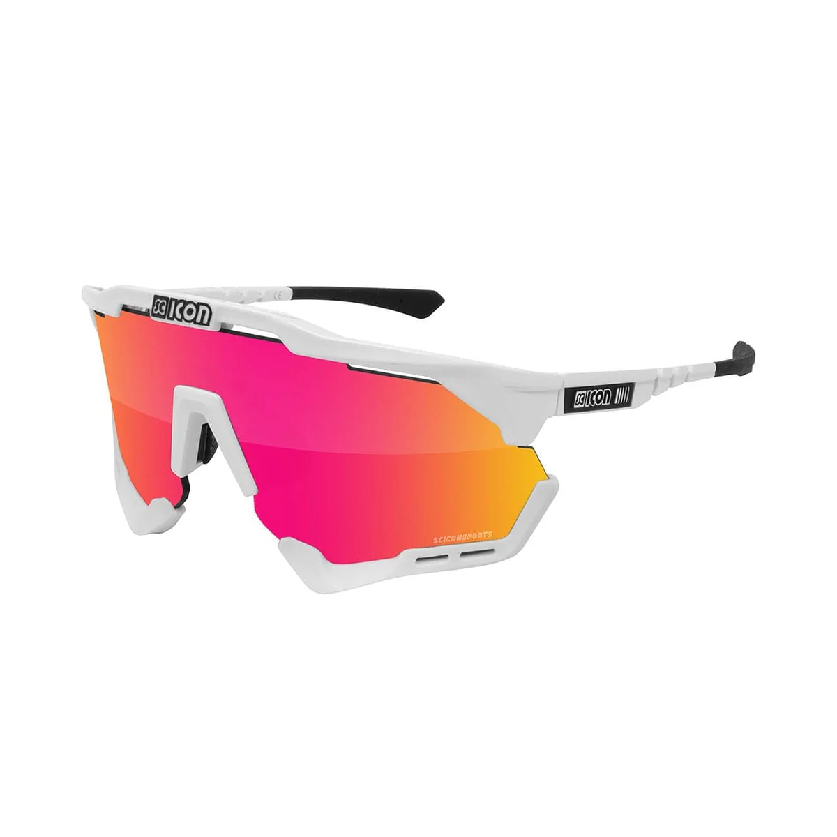 SCICON AEROSHADE XL Brille Weiß Iridium Rot