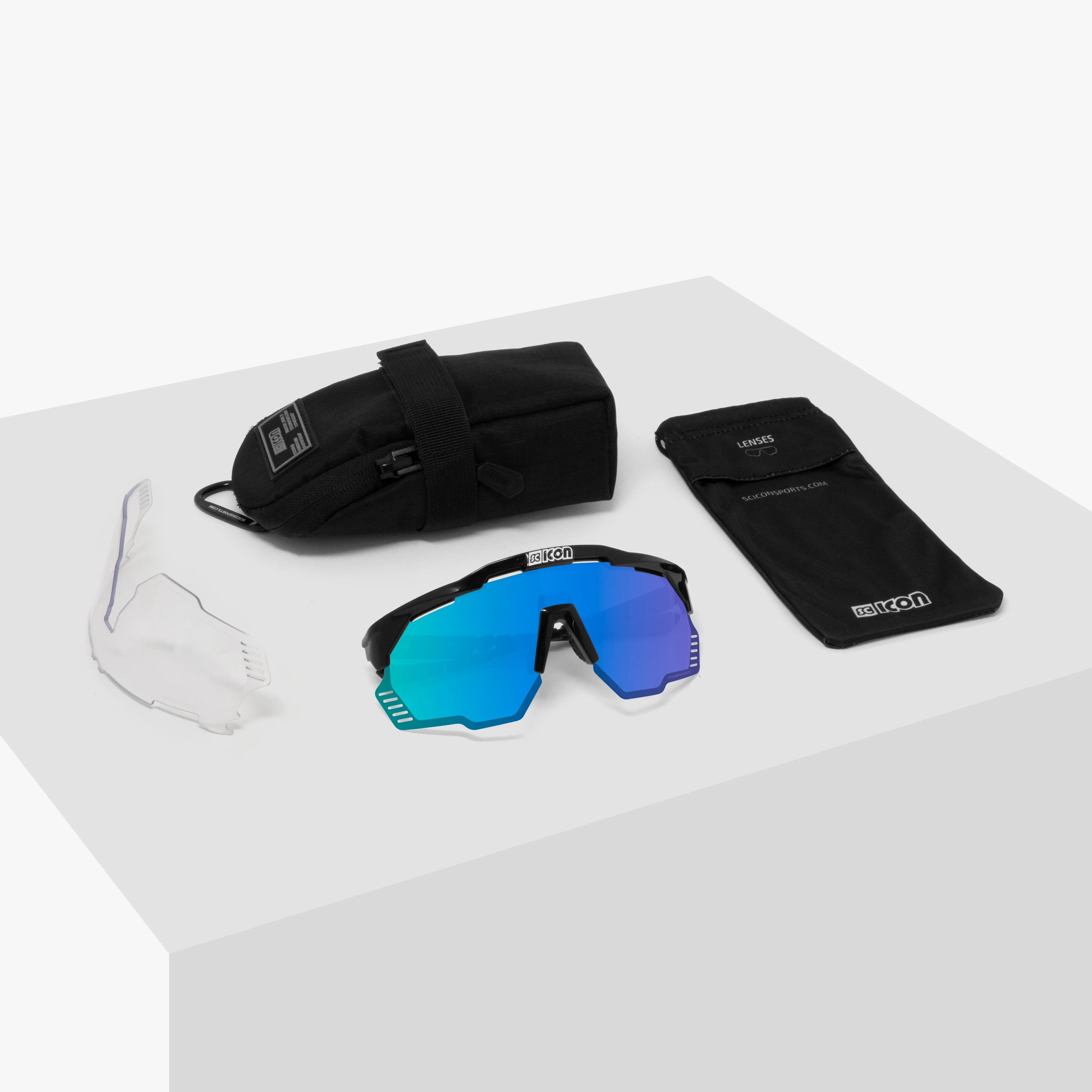 SCICON AEROSHADE KUNKEN Brille Schwarz Multimirror Blau - Image 5