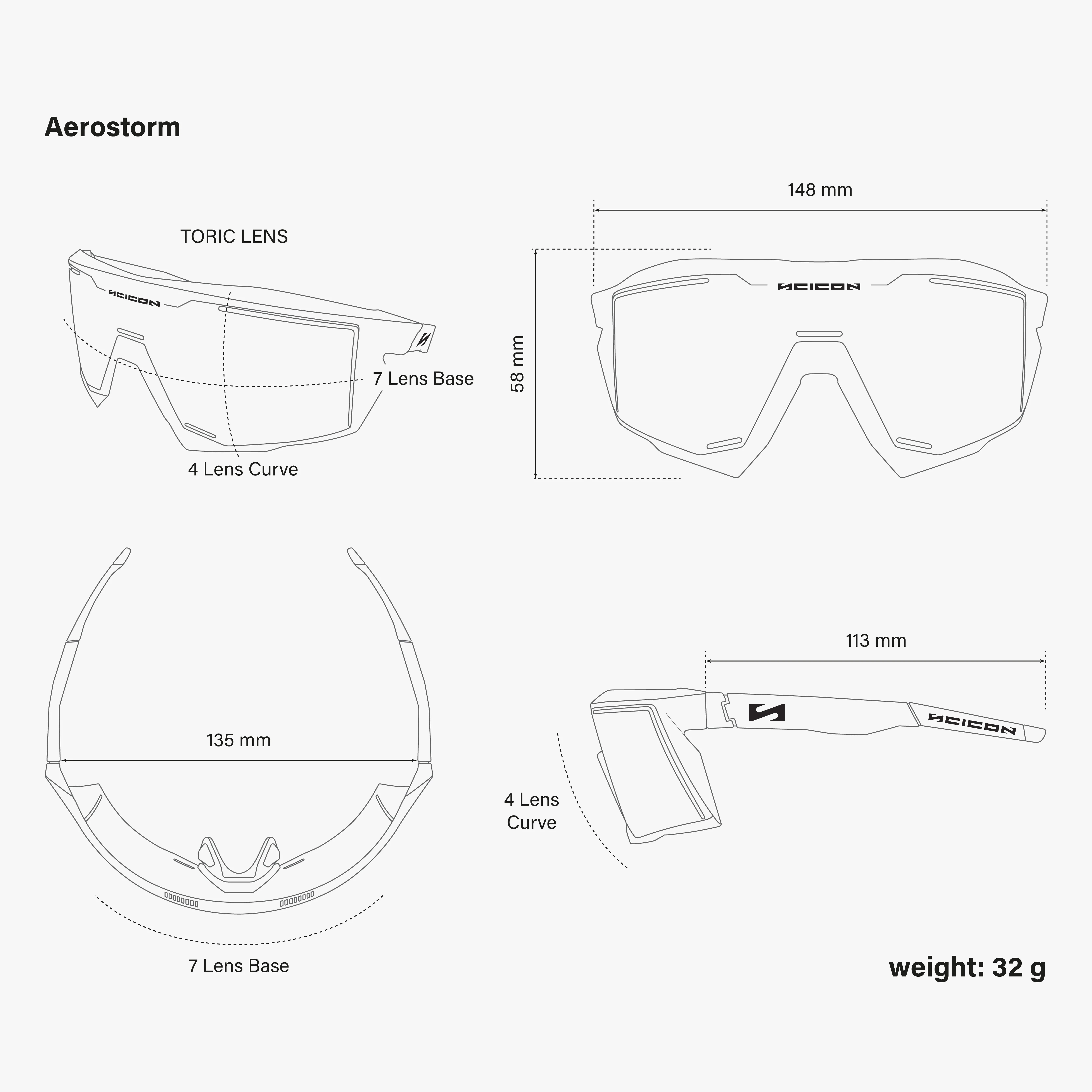 SCICON AEROSTORM Multimirror Brille Blau - Image 9