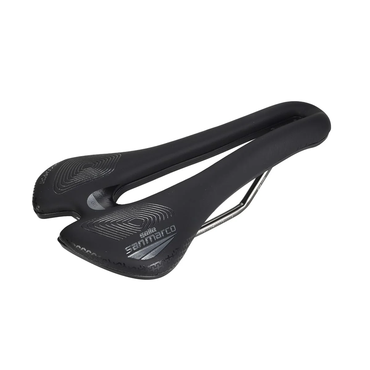 Selle SAN MARCO APSIDE SHORT SUPERCOMFORT OPEN-FIT RACING 139mm Rails Manganese - Image 2
