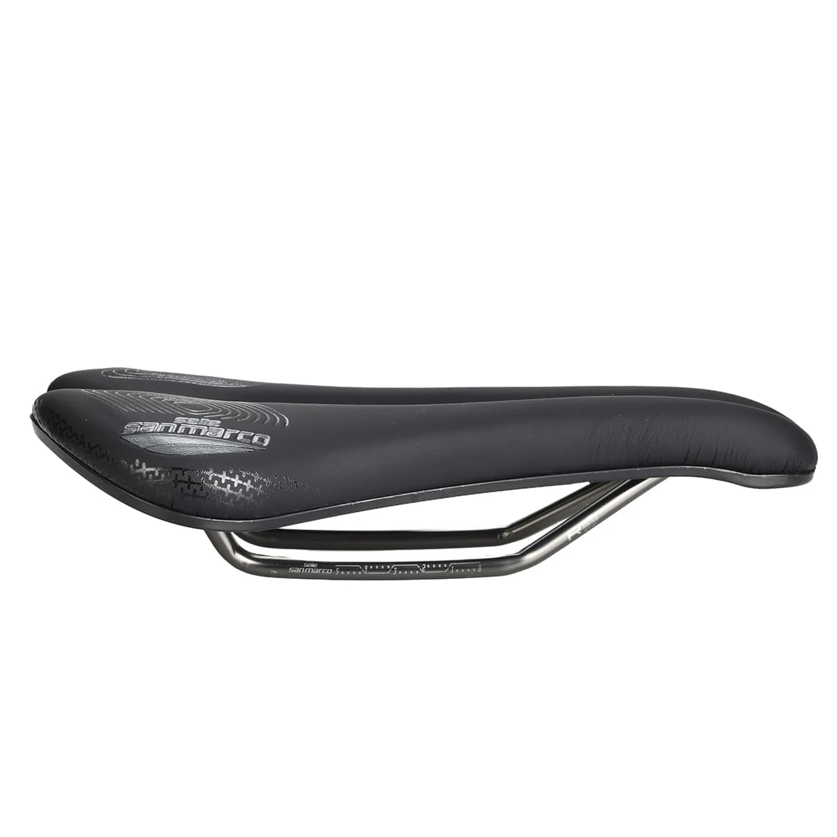 Selle SAN MARCO APSIDE SHORT SUPERCOMFORT OPEN-FIT RACING 139mm Rails Manganese - Image 3