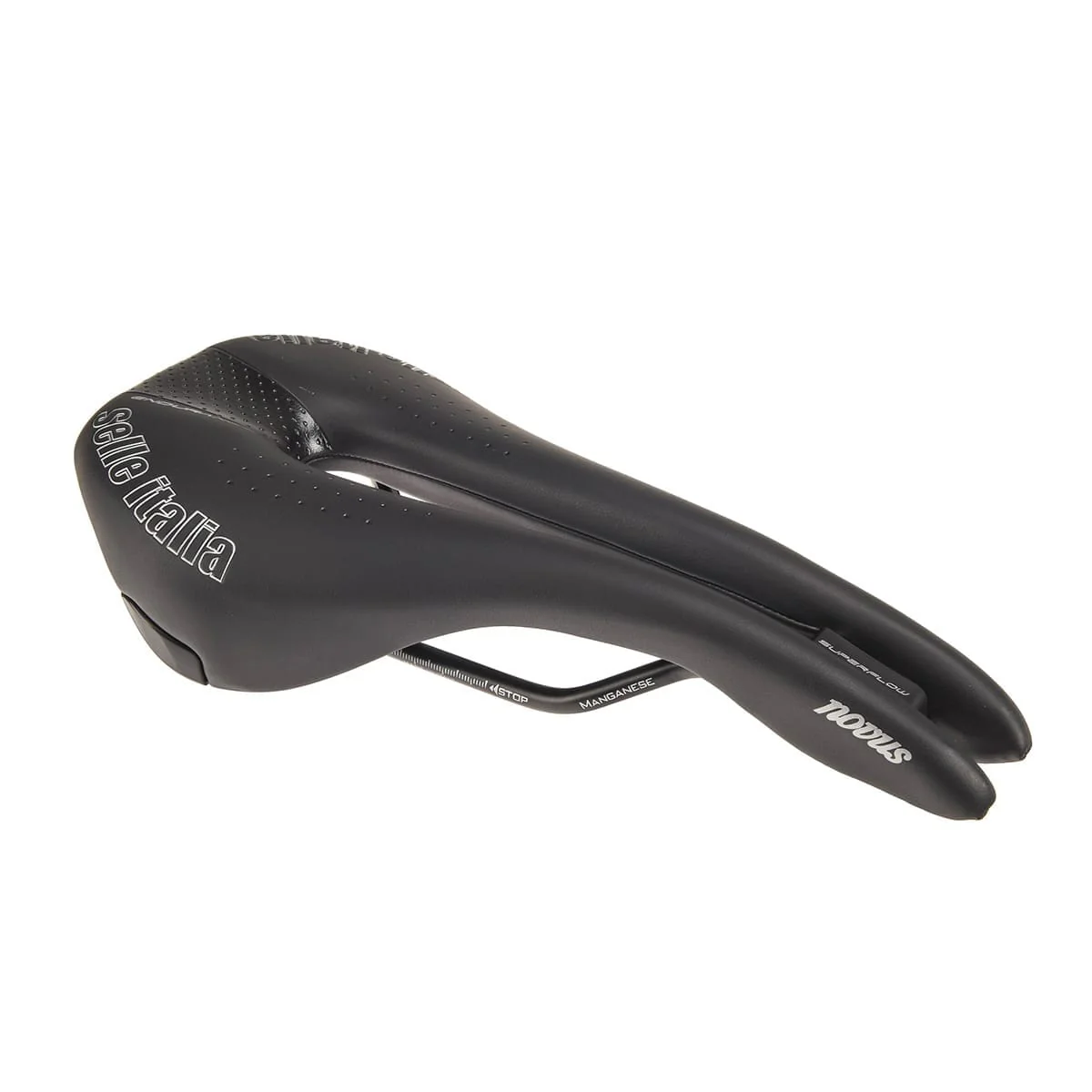 Selle SELLE ITALIA NOVUS SUPERFLOW ENDURANCE S Rails Mangan Schwarz