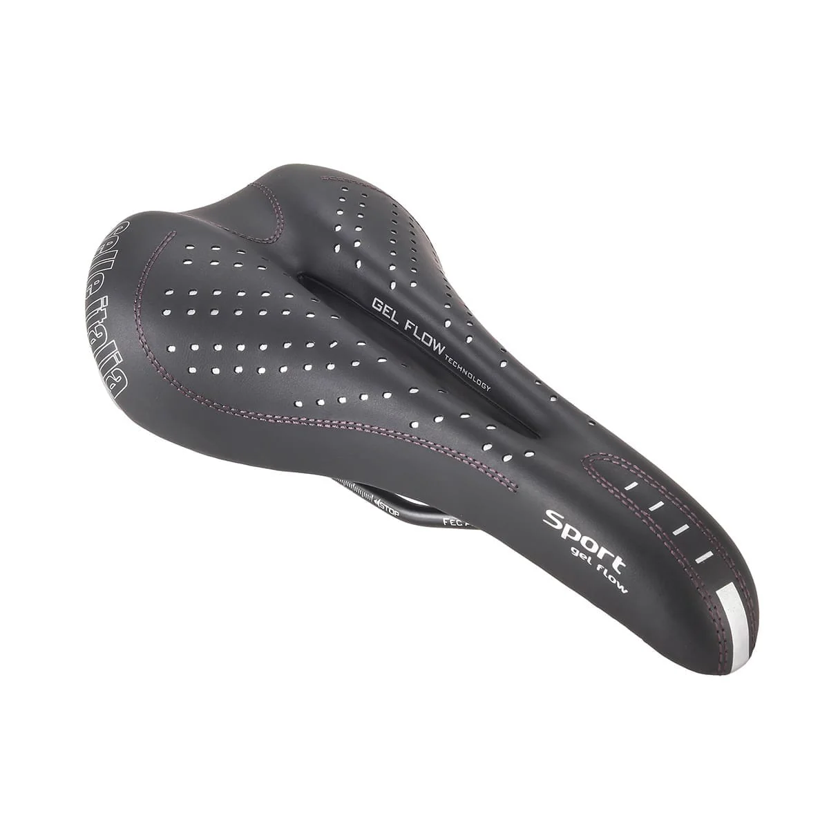 Selle SELLE ITALIA SPORT GEL FLOW Rails Mangan Schwarz