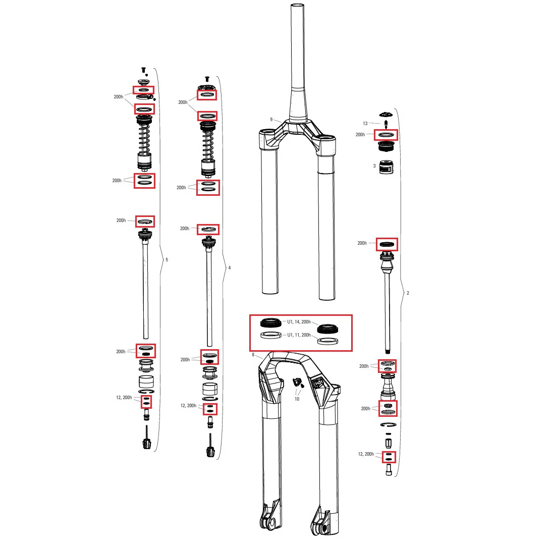 ROCKSHOX PSYLO Gold (2025+) Generationen A Wartungspaket 200 Std./Jahr