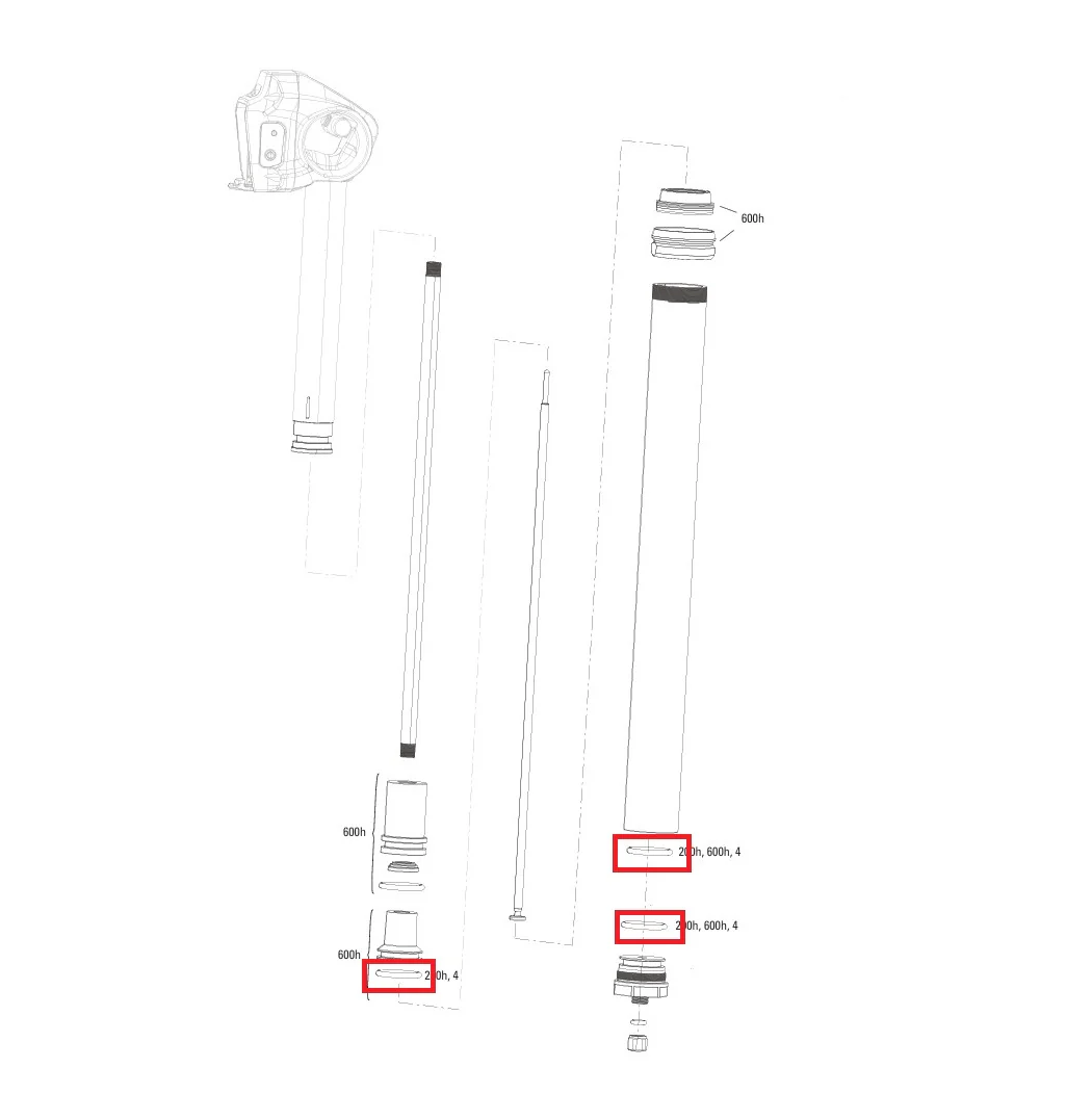 ROCKSHOX REVERB XPLR AXS 27.2mm A1 200 h/An Wartungskit