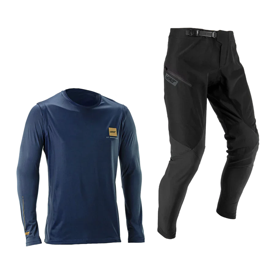 Set Trikot + Hose LEATT MTB GRAVITY 1.0 Schwarz/Blau