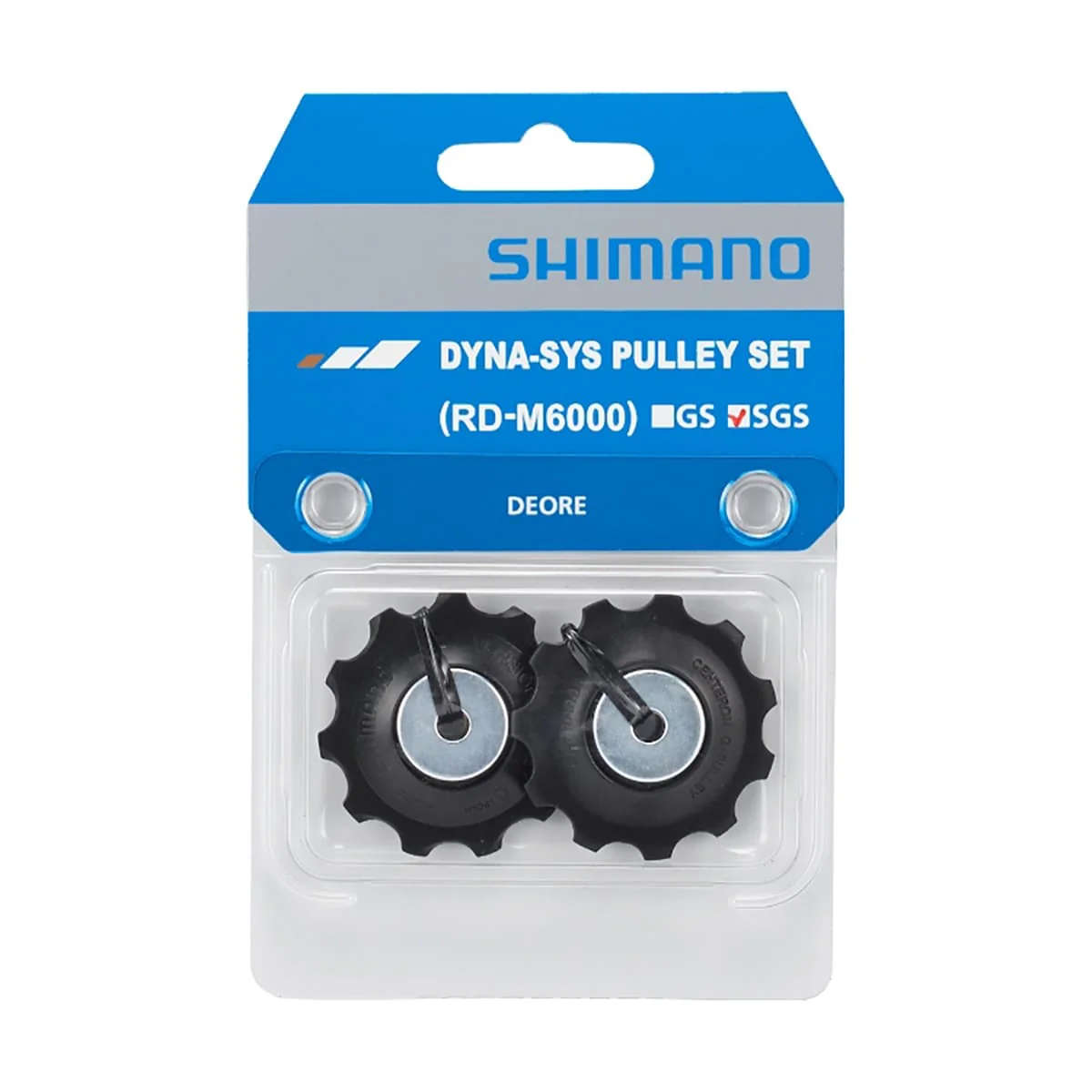 SHIMANO DEORE M6000 10V Schaltwerksrollen für den langen Gabelkopf Schwarz - Image 2