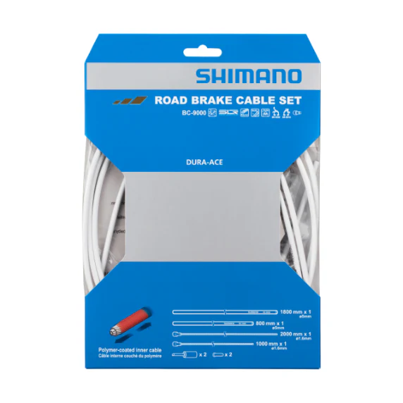 SHIMANO DURA-ACE 9000 Bremskabel- und Hüllen-Set Weiß
