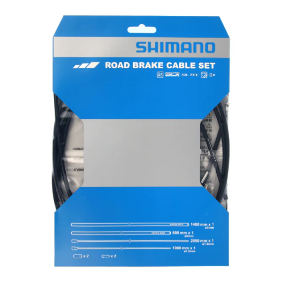 SHIMANO PTFE Bremskabel- und Hüllen-Set Schwarz