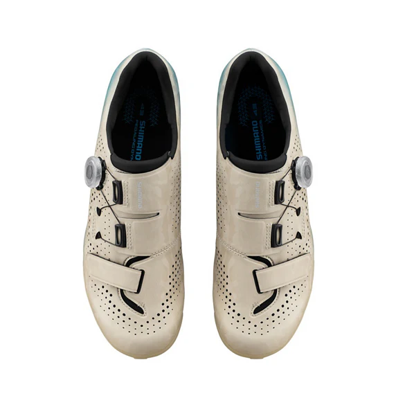 SHIMANO RX600 XC/Gravel MTB-Schuhe Beige/Blau - Image 2