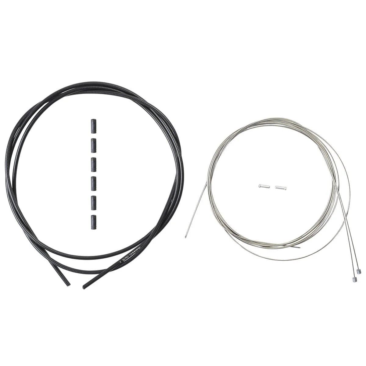 SHIMANO Stahl Kabel- und Umwerferhüllen-Set