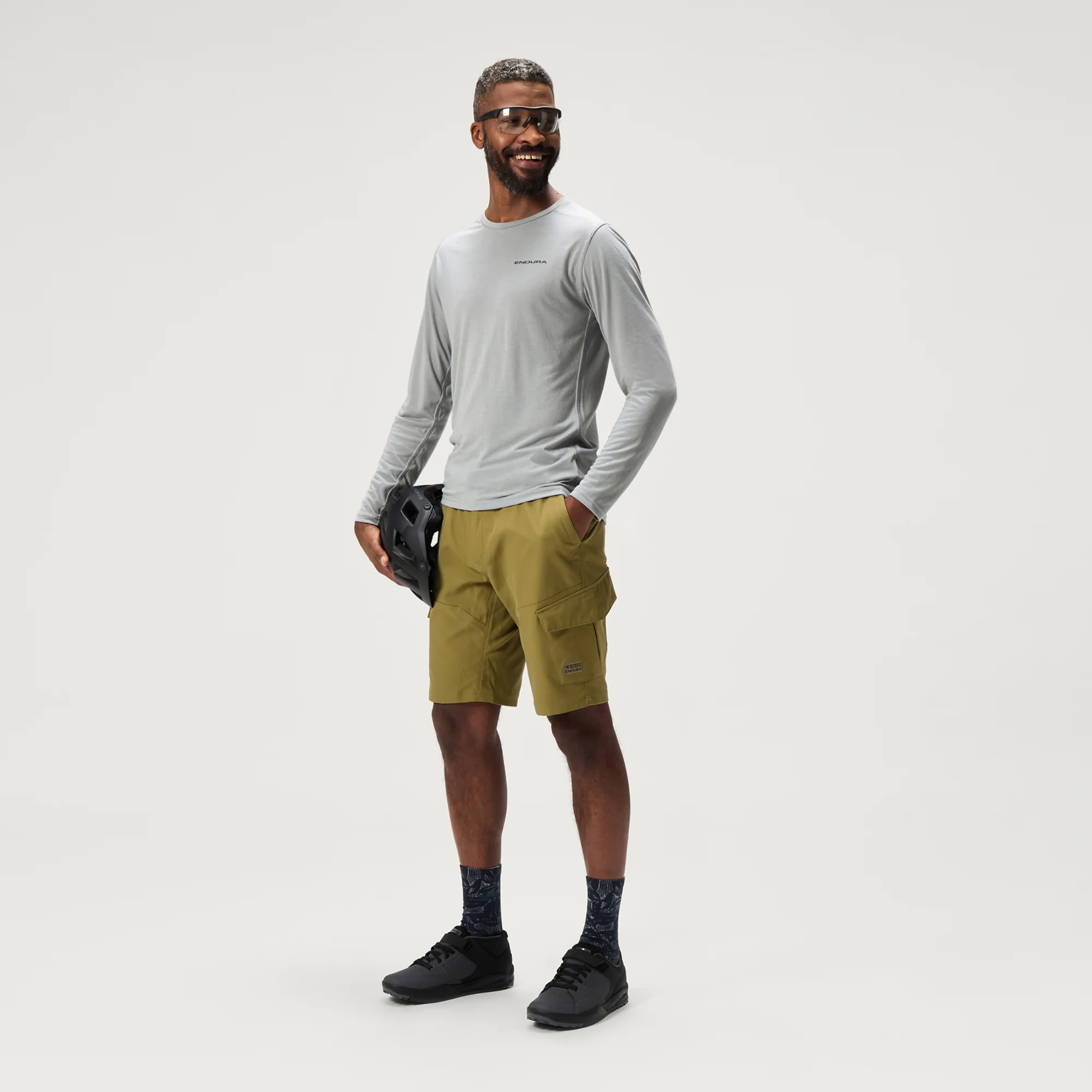 Shorts ENDURA LOOP CARGO Olivgrün - Image 3