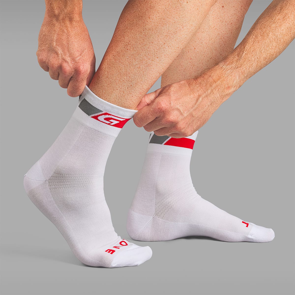 Socken GRIPGRAB REGULAR CUT SUMMER Weiß - Image 3